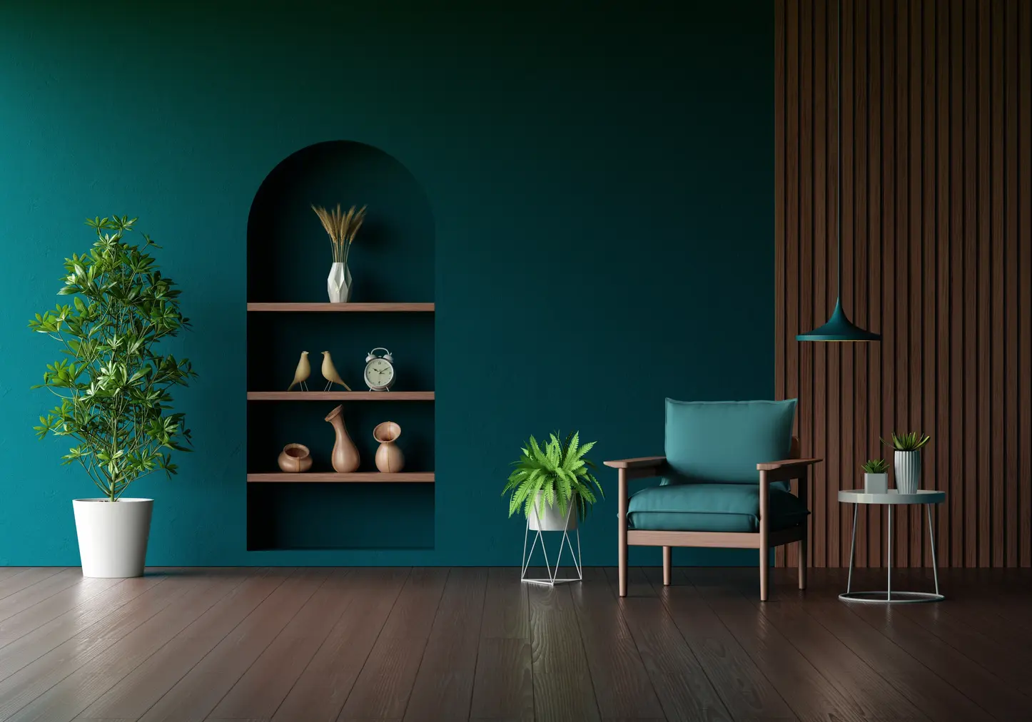 Elegant contemporary living room interior