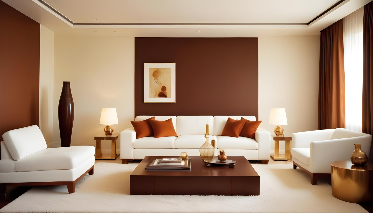 Warm, refined residential interior by Sri Bhanu Interiors